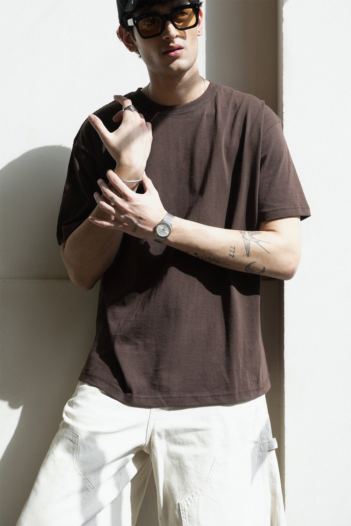 STONE WASHED OVERSIZED TEE SOLEMNITY
