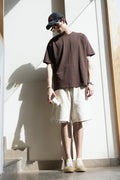 STONE WASHED OVERSIZED TEE SOLEMNITY