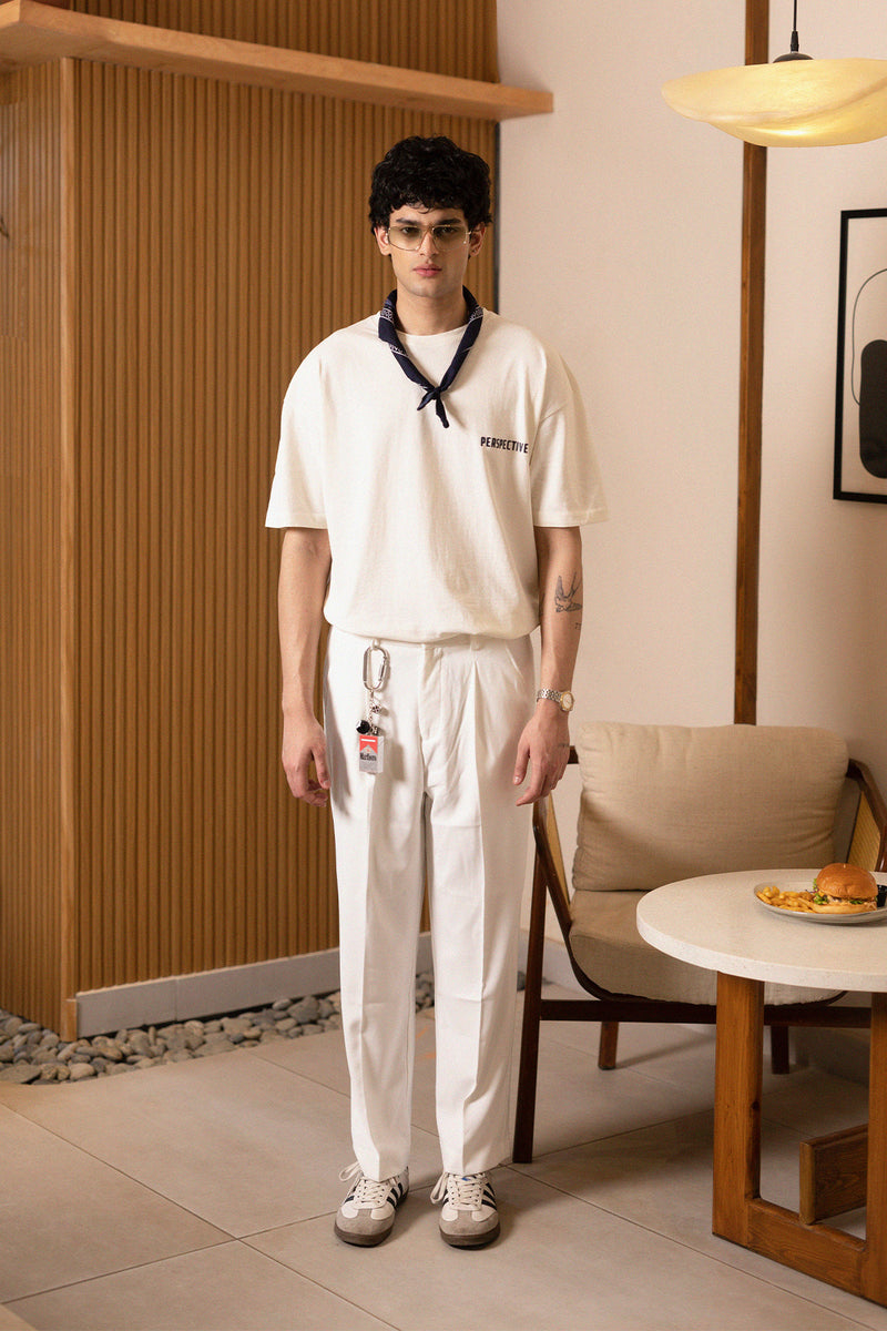 BOXY PUFF PRINT TEE CLOUD DANCER