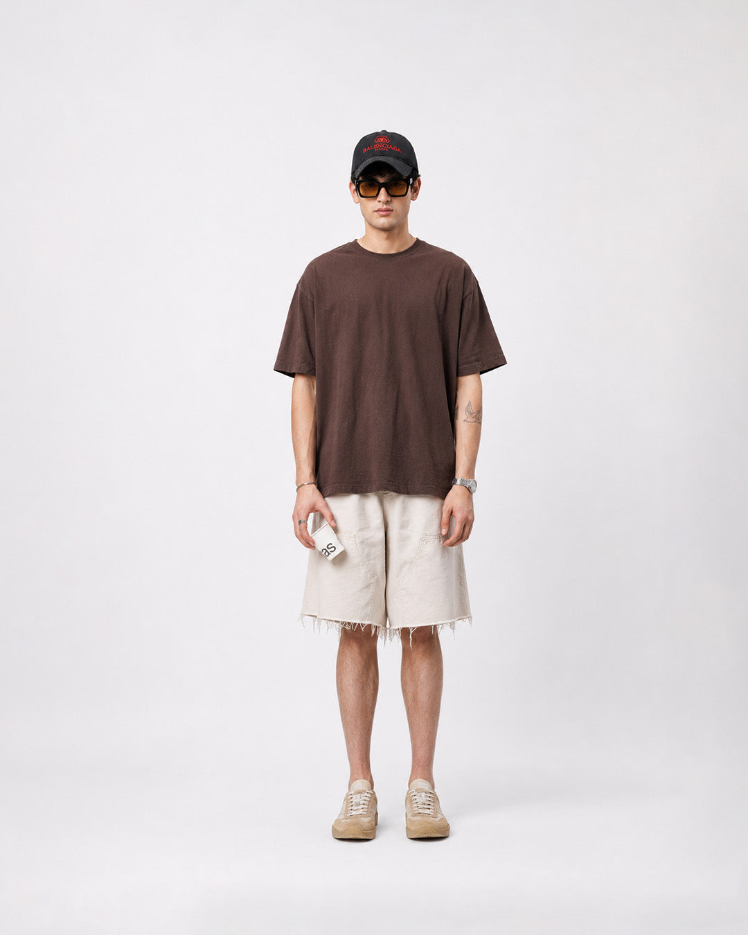 STONE WASHED OVERSIZED TEE SOLEMNITY