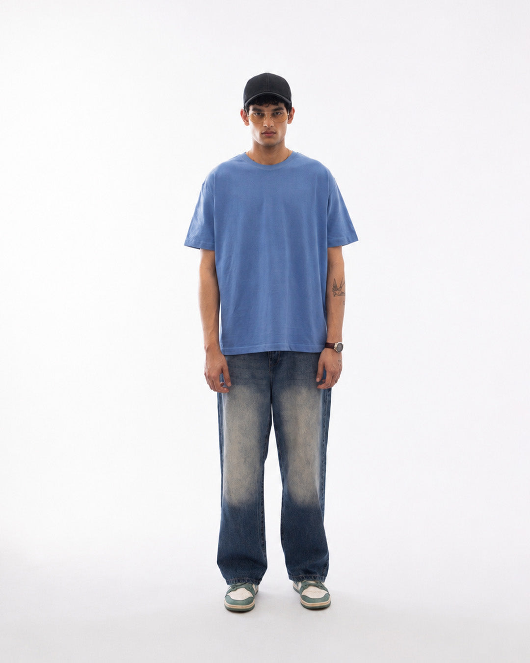 STONE WASHED OVERSIZED TEE SOLEMNITY