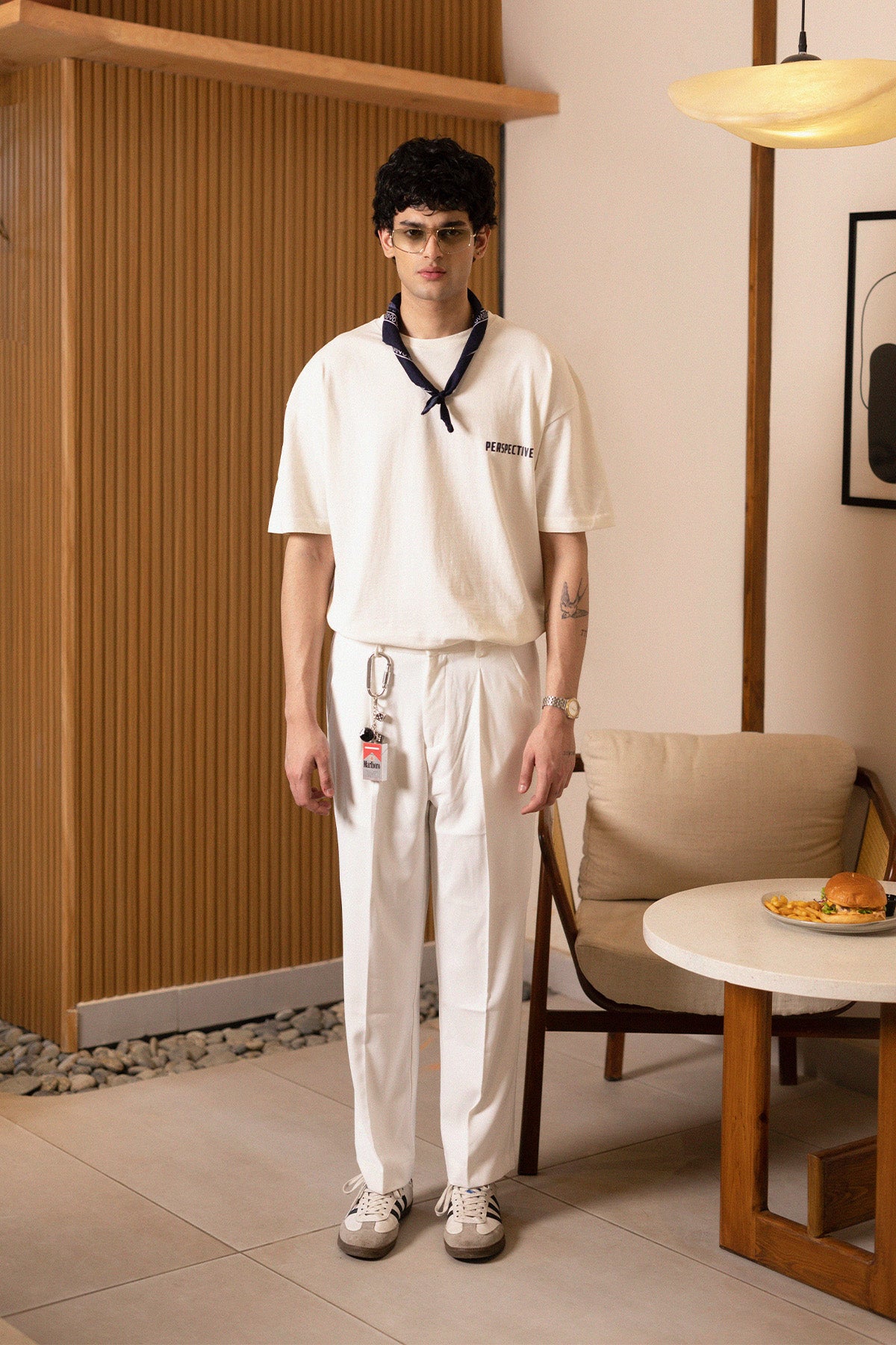 BOXY PUFF PRINT TEE CLOUD DANCER