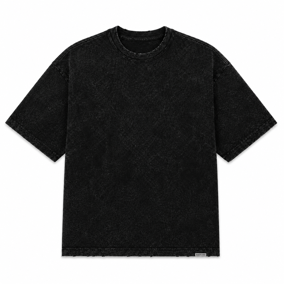 RIPPED ACID WASH BOXY TEE SOLEMNITY
